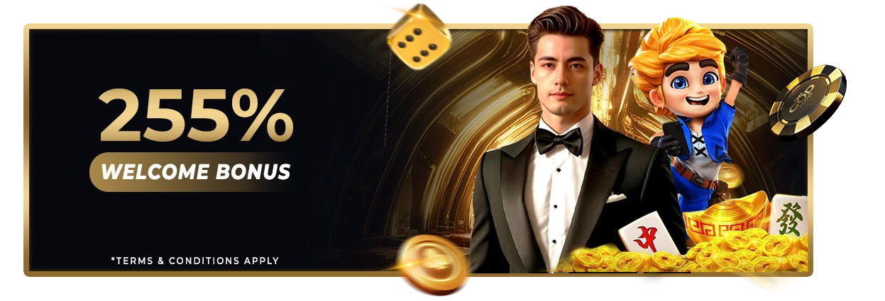 255% Unbeatable Welcome Bonus: Singapore source artwork